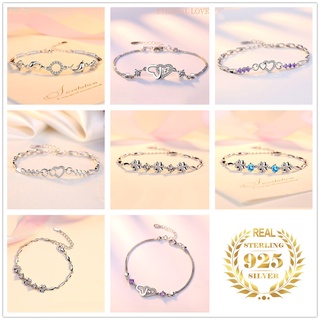 925 Pulseira de diamante criativo de prata acessórios femininos
