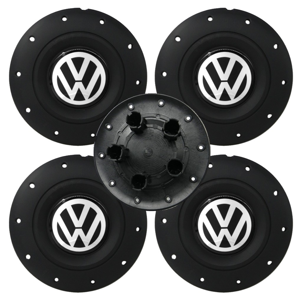 Kit Calotas Roda de Ferro Fox Polo Golf Bora - 5 Furos