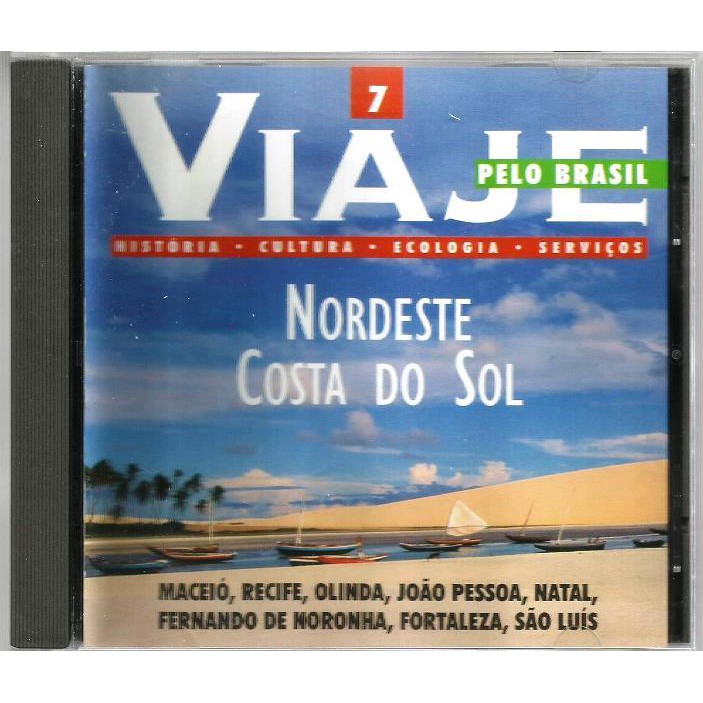 518 Mcd- CD Original 1998- Viaje Pelo Brasil- Nordeste Costa Do Sol- Nº 7- Maceió, Recife, Olinda, João Pessoa, Natal, Fernando de Noronha, Fortaleza, São Luis