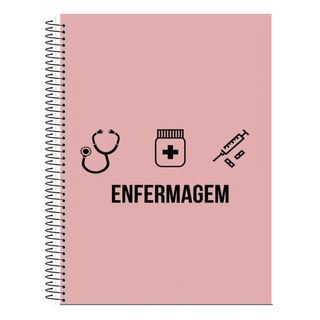 Caderno 10 Matérias 160Fls Técnico em Enfermagem Personalizado em Oferta na Shopee