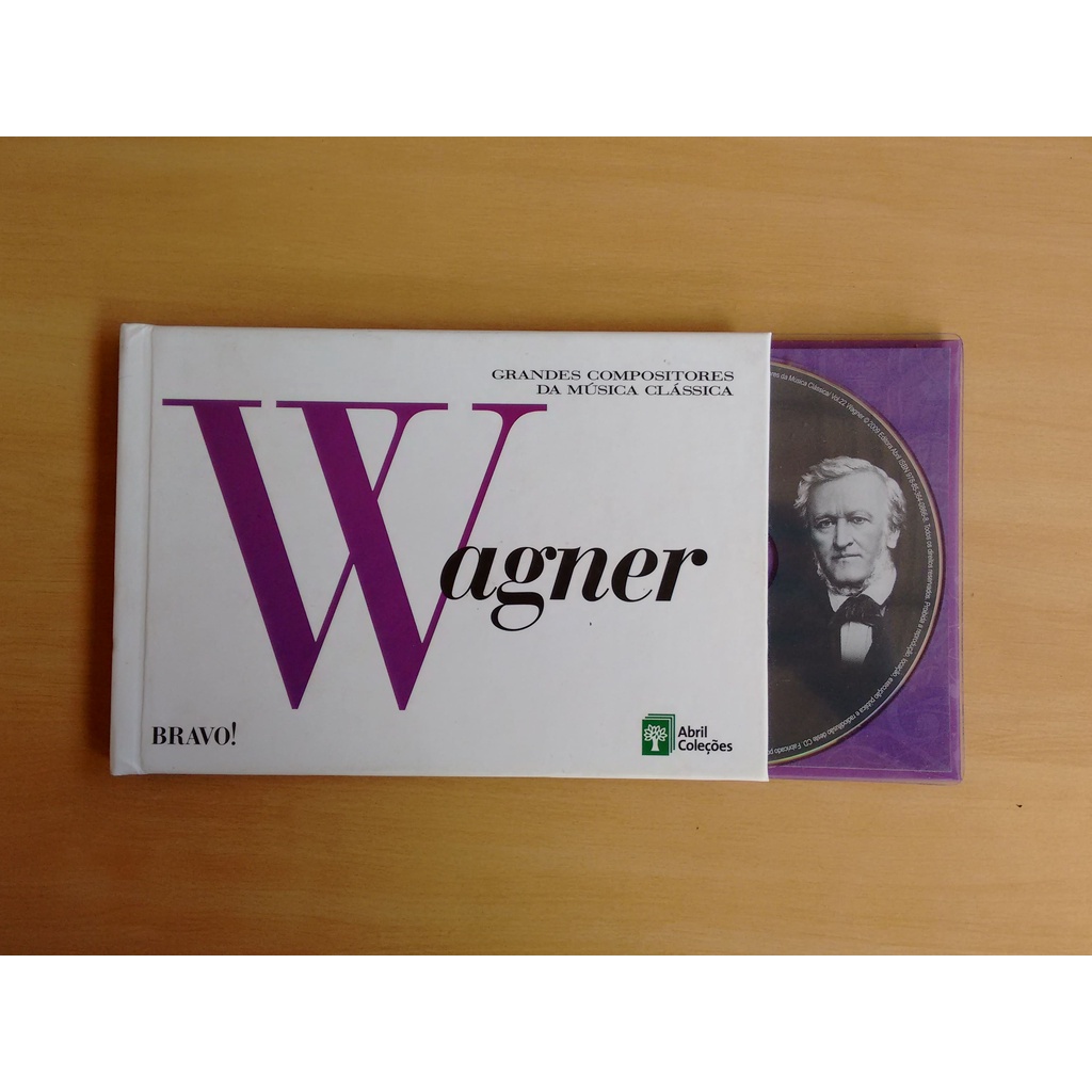Livro DVD Wagner Bravo! Abril Coleções Musica Clássica Md409