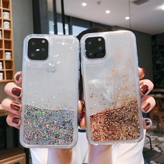 Capa Para iPhone 17 16 15 14 13 12 11 Pro Max XS XR 7 8 Plus 6s Areia Movediça Bling Líquido Macia em Oferta na Shopee