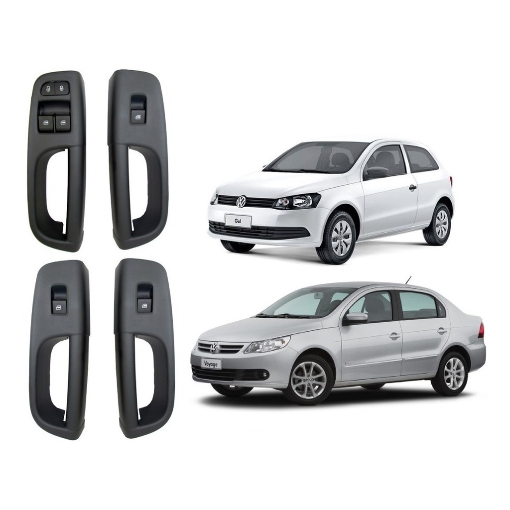 Moldura Puxador Porta Vidro Elétrico Gol Saveiro Voyage G5 G6 G7 em Oferta na Shopee
