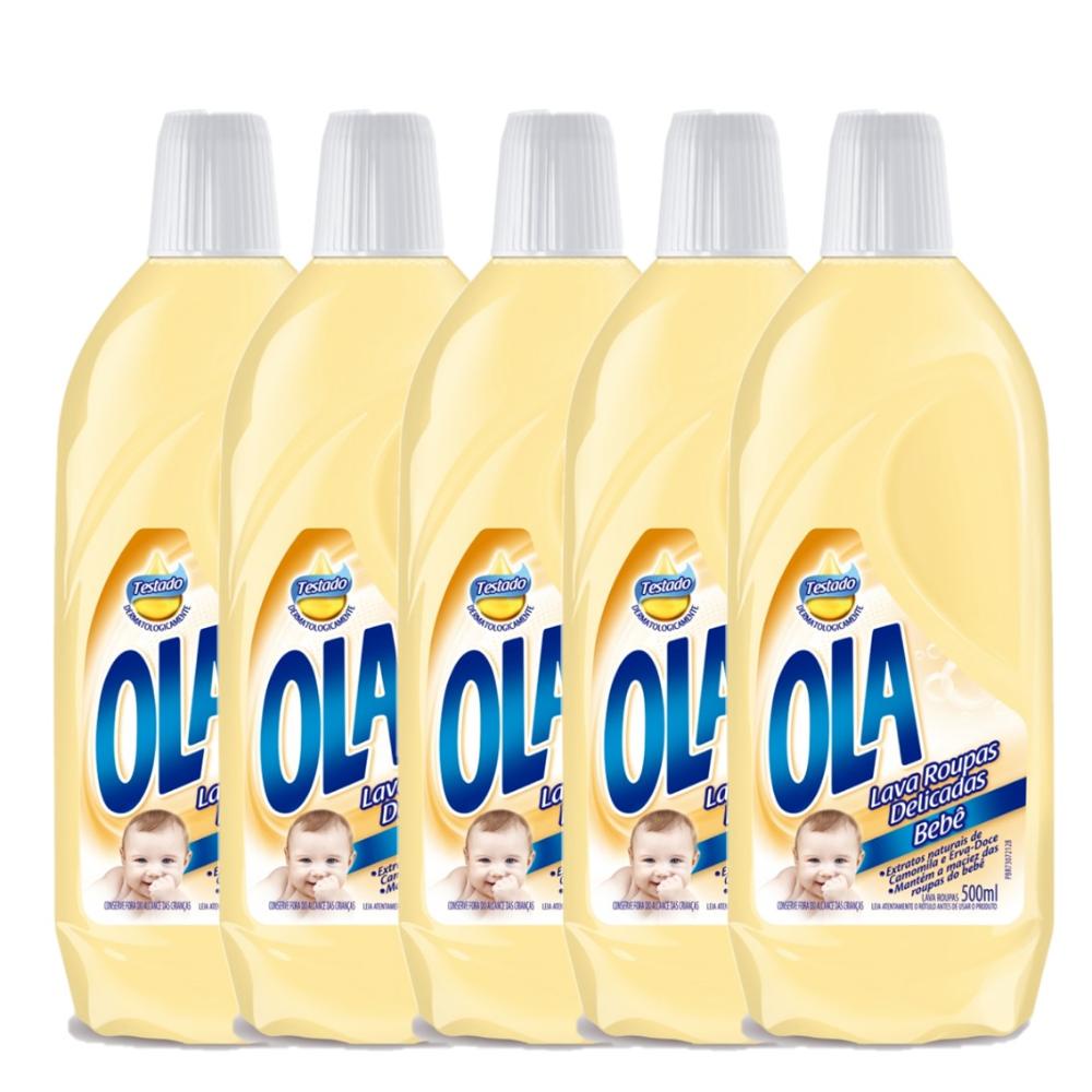 Kit com 5 Lava Roupas Ola Bebê 500ml - Home & Living