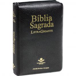 Bíblia Sagrada ARC Letra Gigante | Índice | Zíper | PJV | Preta