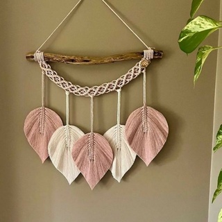 painel 5 folhas mesclado macrame