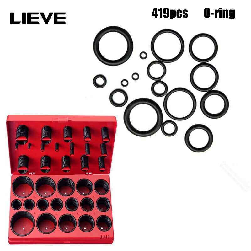 Oring kit/Vedação 419 pces  anel de borracha  junta universal 32 tamanhos