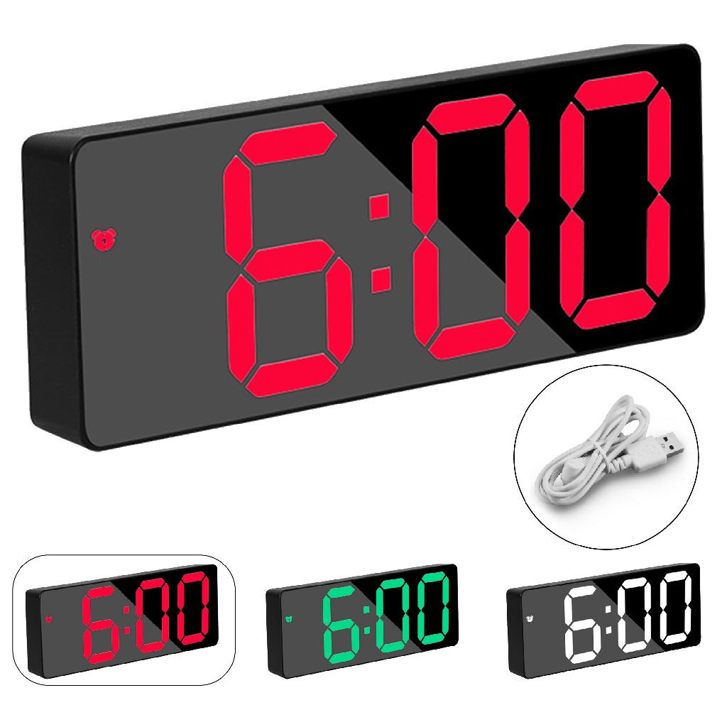 Relógio Digital com LED e Despertador de Mesa Alarme e Temperatura em Oferta na Shopee