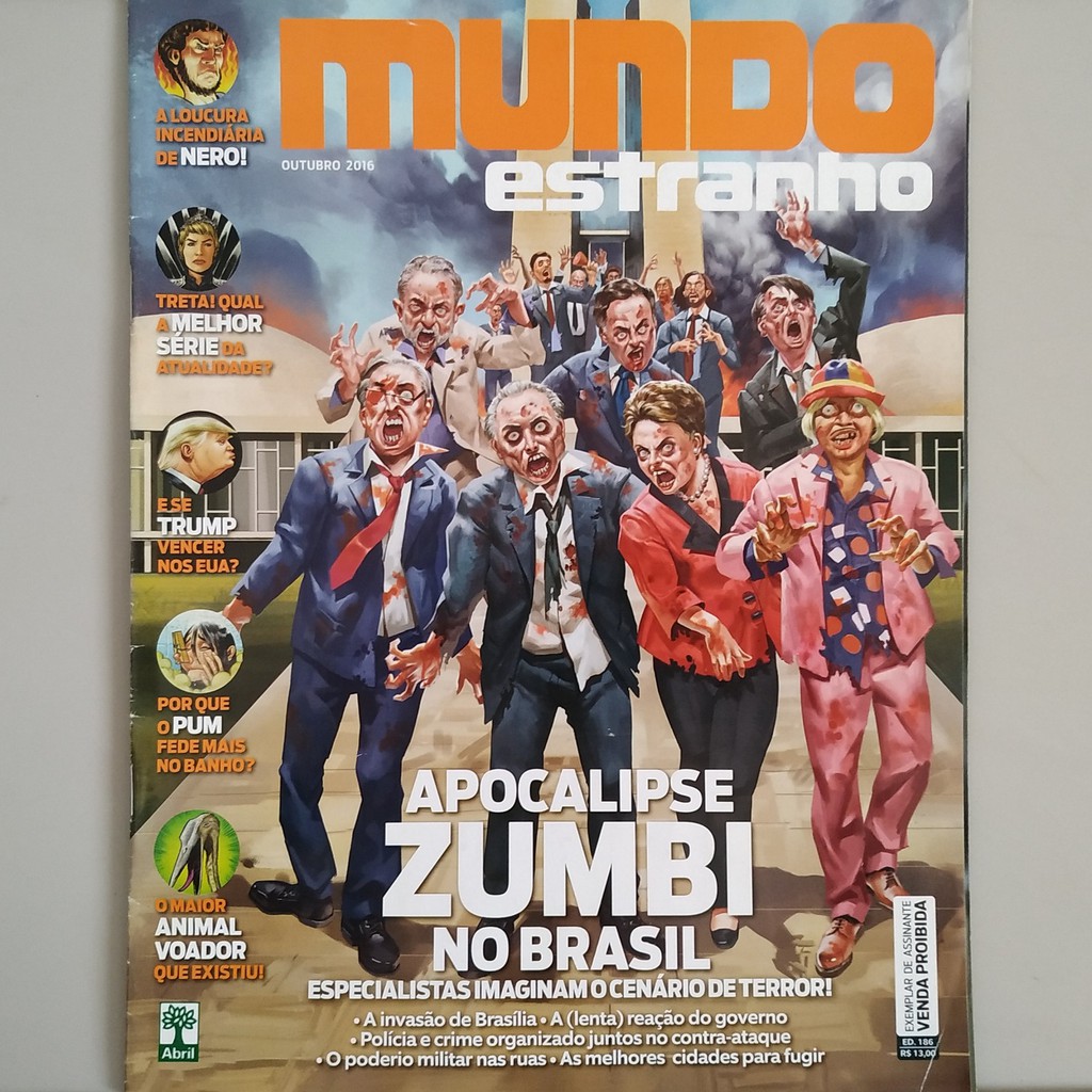 Revista Mundo Estranho ed. 186 - OUT 2016 - Apocalipse Zumbi no Brasil