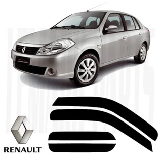 Calha De Chuva / Defletor  4pts Renault Symbol 2009/2013 92002a em Oferta na Shopee