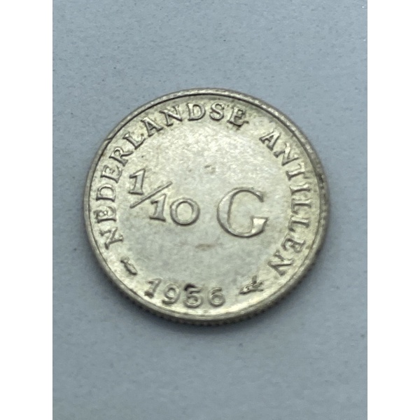 Antilhas holandesas 1/10 Gulden 1956