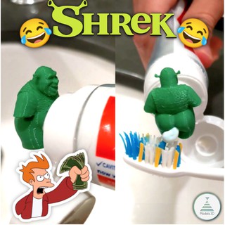 Divirta a Criançada com a Tampa de Pasta de dente do Shrek - Imagine a Surpresa no Banheiro - Pasta Dental