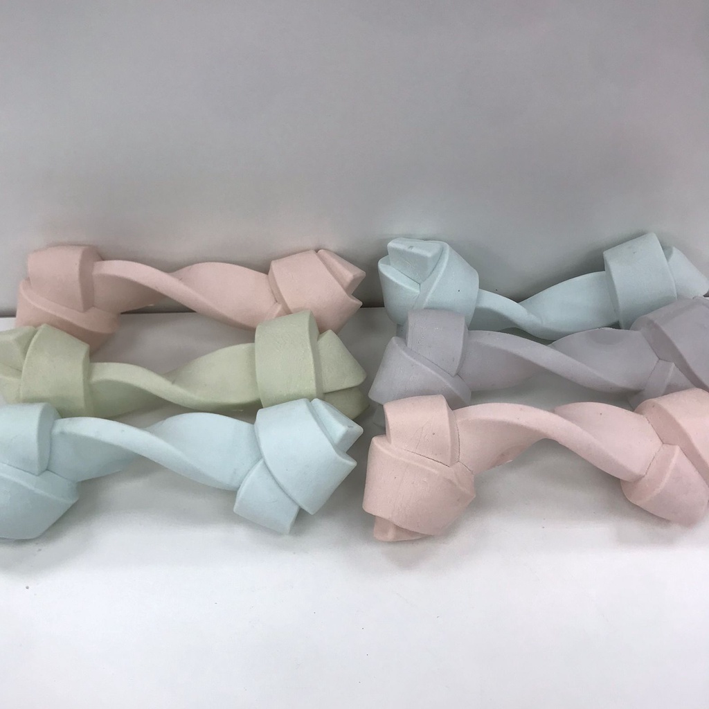 Kit 6 Pcs Osso Mordedor Para Cachorro Borracha Reforcada em Oferta na Shopee