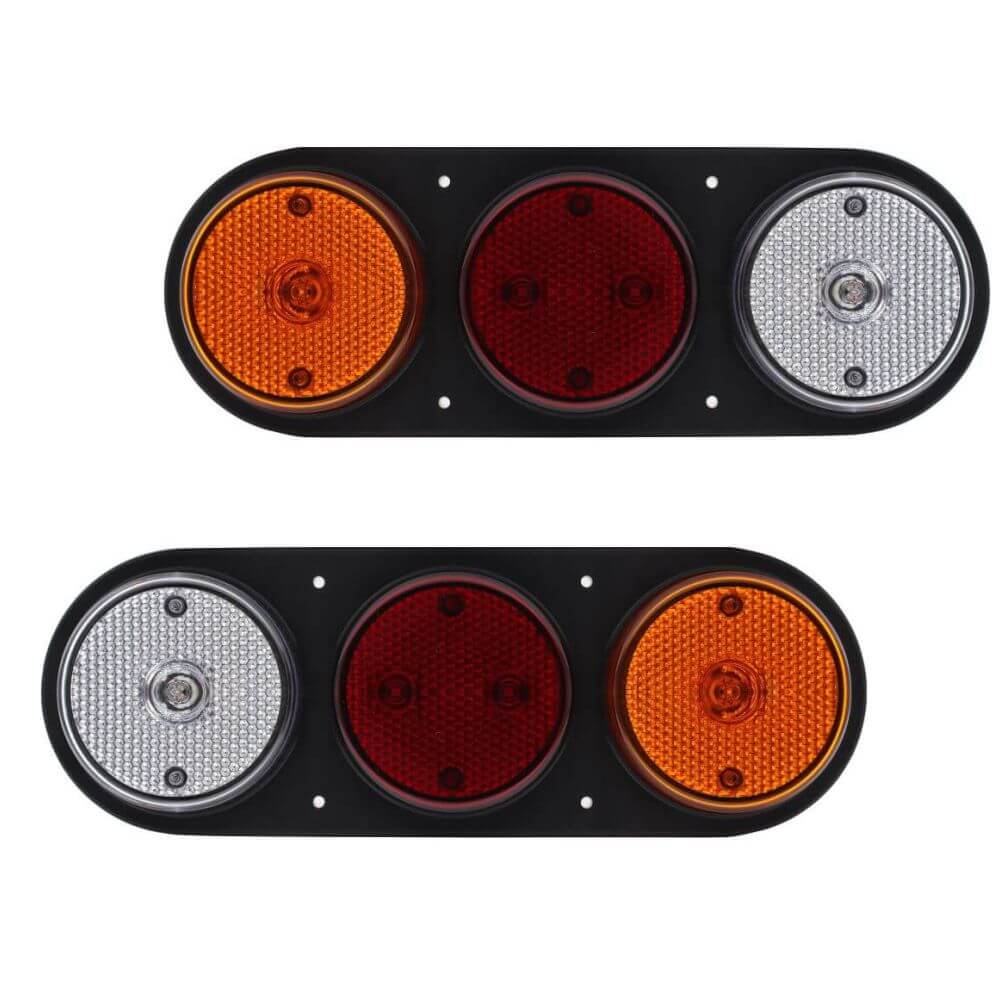 Par Lanterna Led Carreta Carretinha Reboque Barco Com Ré