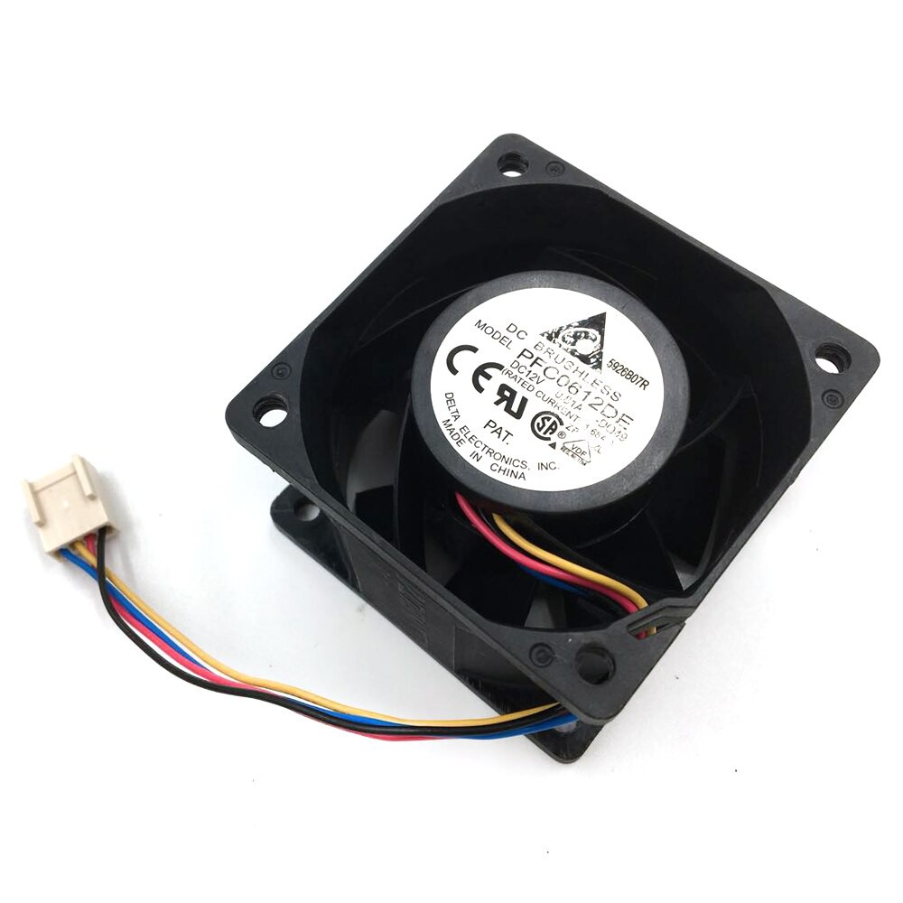 12v Fan Cooler Gabinete Industrial Rack Servidor Elevador Inversor 60 x 60 x 38 mm 1.68A 12000RPM