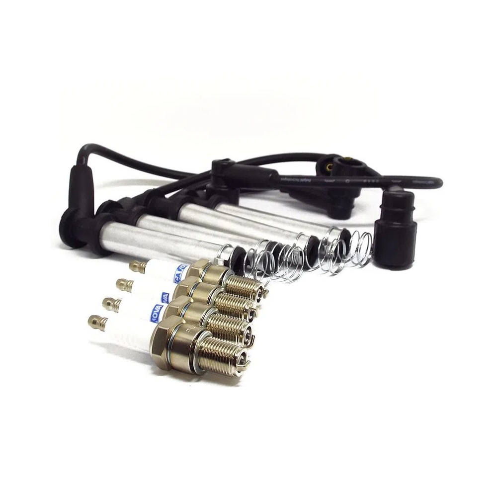 Kit Cabos + Velas De Ignição Celta 2007 A 2016 Kit Nova Kit1738