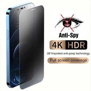 Película De Vidro Privacidade Anti Spy Para iPhone15 Pro Max 14 Pro Max/13/12/11 ProMax/X/Xs Xr/7/8/6/6s Plus