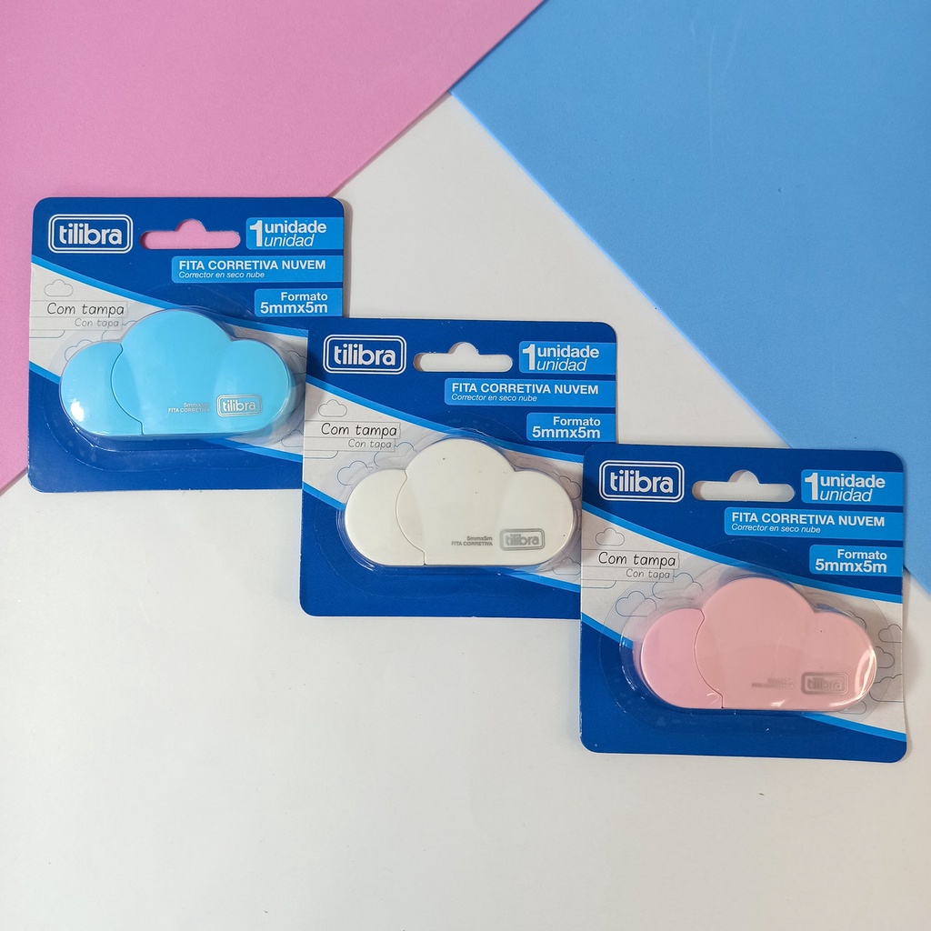 Corretivo em Fita Formato Nuvem 5 mm x 5 m - Tilibra