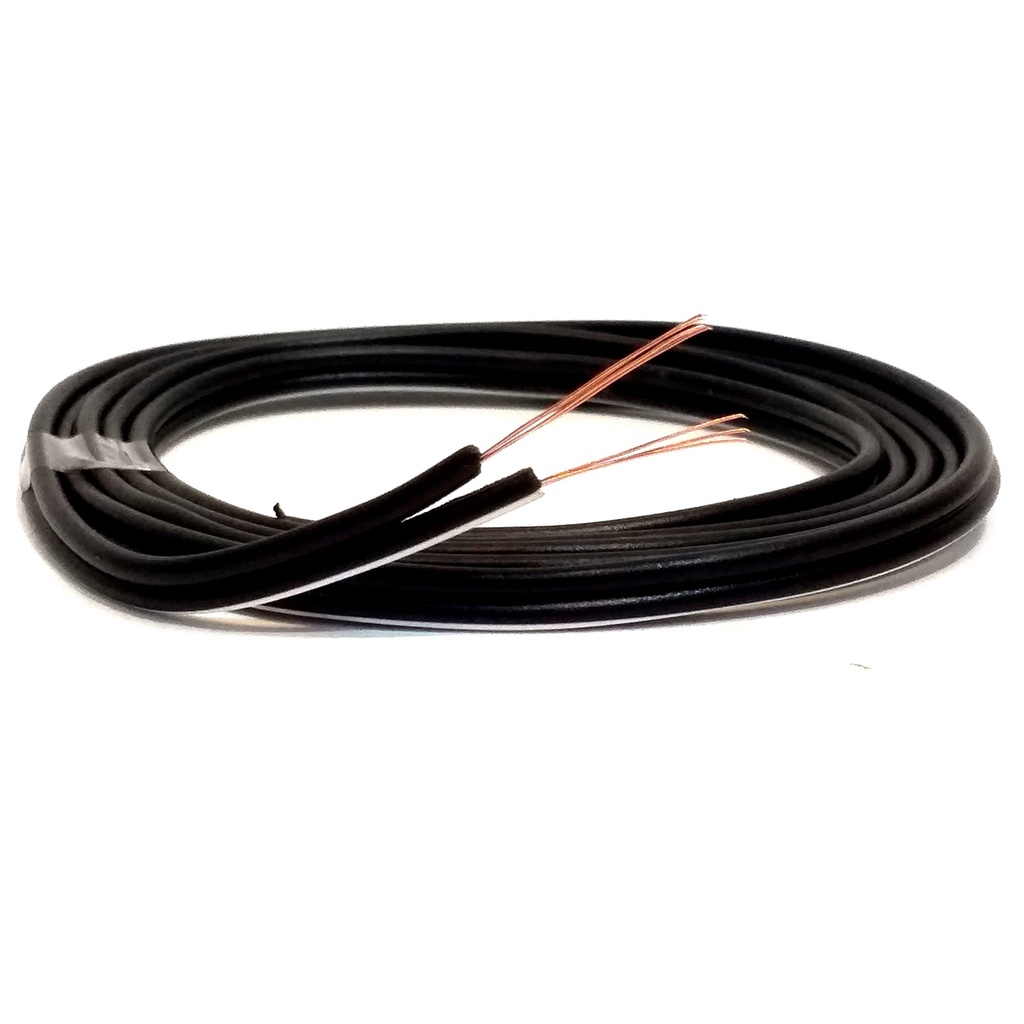 Fio Alto Falante Emborachado Seção 2x0,50mm 2x20 10 Metros Cabo Paralelo Reforçado Para Som Automotivo