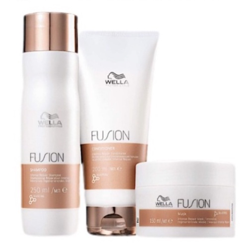 Kit Wella Professionals Fusion Shampoo 250ml + Condicionador 200ml + Máscara 150ml