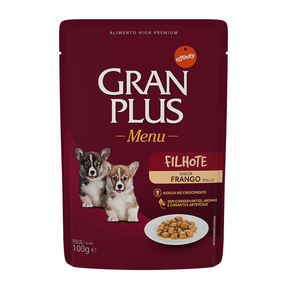 Ração Úmida Gran Plus Sache Gourmet Filhote Frango 100G - Pets