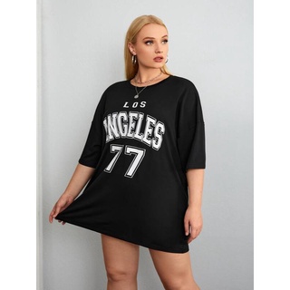 Camiseta OVERSIZED Feminina LOS ANGELES 77 100% ALGODÃO 30.1 ESPECIAL ACABAMENTO TOP