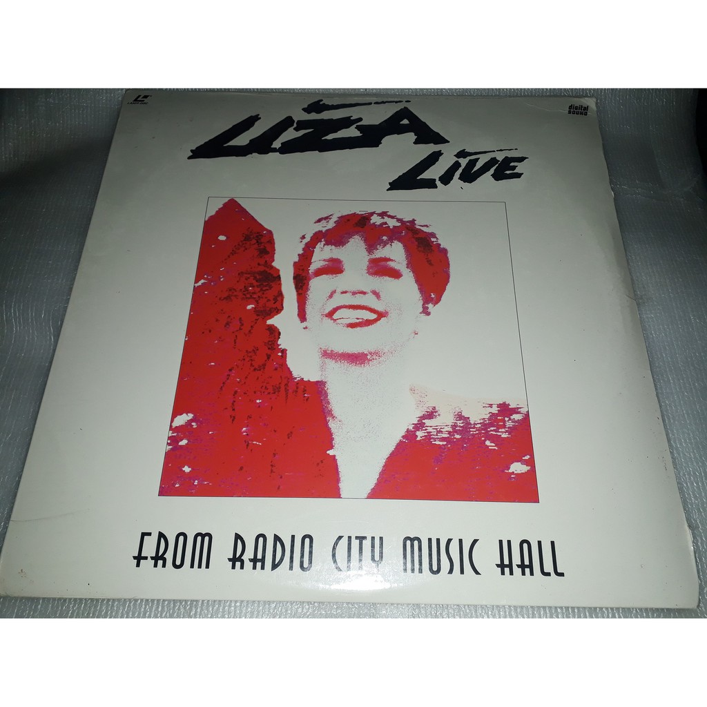 LD LASER DISC LIZA MINNELLI  LIVE FROM RADIO CITY MUSIC HALL IMPORTADO MADE IN USA NOVO LACRADO ORIGINAL