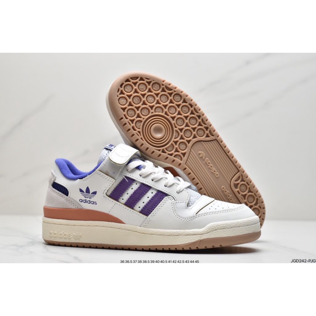 Adidas Clover Forum 84 Sapatos Solares Laranja E Roxo Anúncio