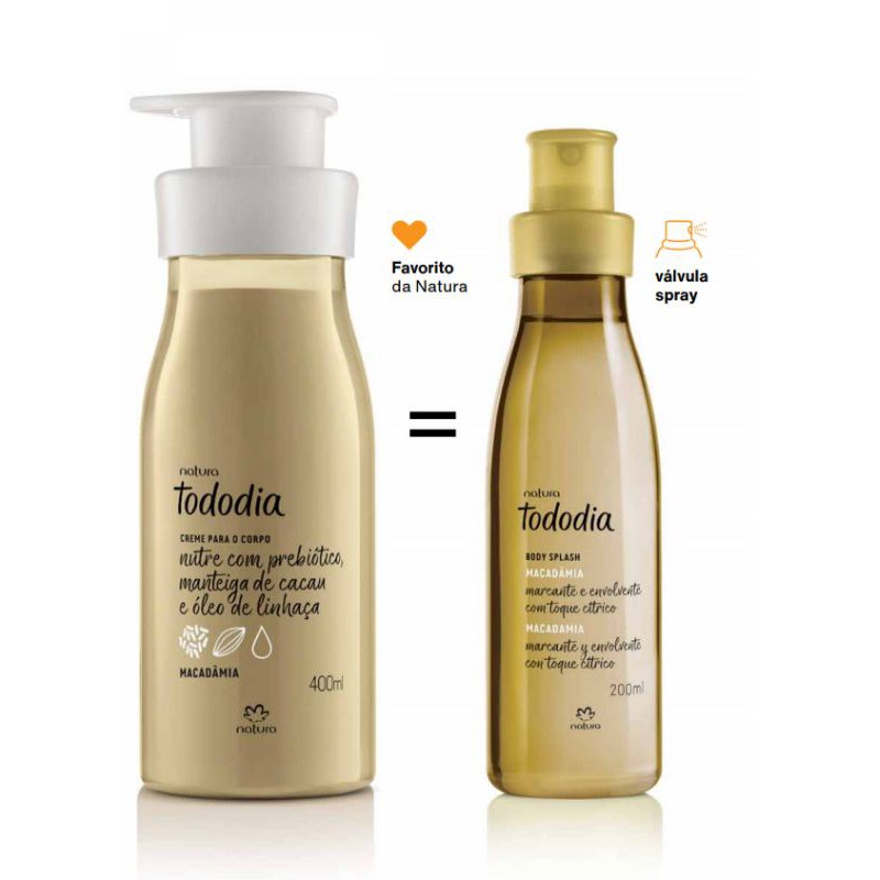 Macadâmia Natura Tododia Hidratante /Body Splash/Sabonete - Escolha uma variação — imagem 2 de 2