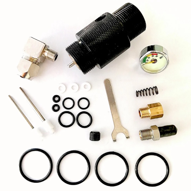 Shan bao Peças De Serviço 1 Conjunto Nova Válvula De Alumínio Quente 3000PSI Rosca Do Tanque M28 x 1,5/M18 Com Bomba De Para O Exterior