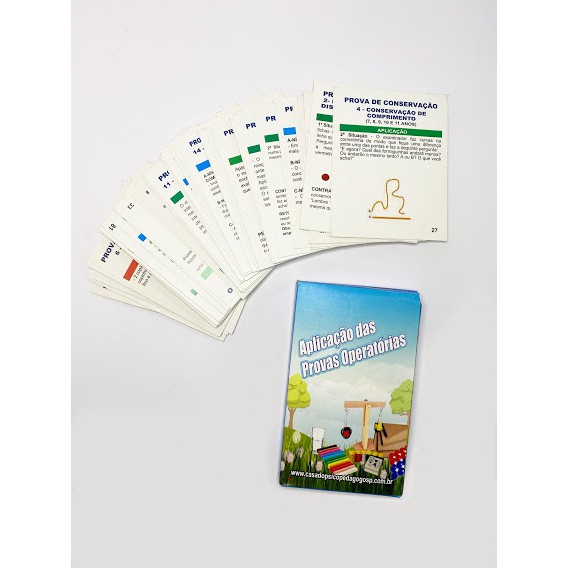 Baralho Aplicação das Provas Operatórias Cartas