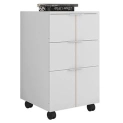 Gaveteiro Para Escritorio Organizador Branco Cubic - Caemmun