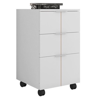 Gaveteiro Para Escritorio Organizador Branco Cubic - Caemmun em Oferta na Shopee