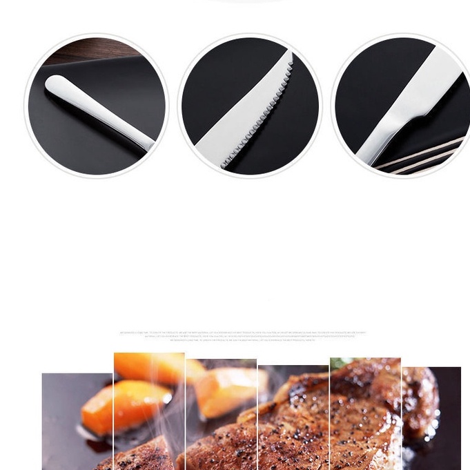 Kit 24 Facas De Mesa Inox  Para Casa, Bar, Restaurante, Pizzaria, Buffet