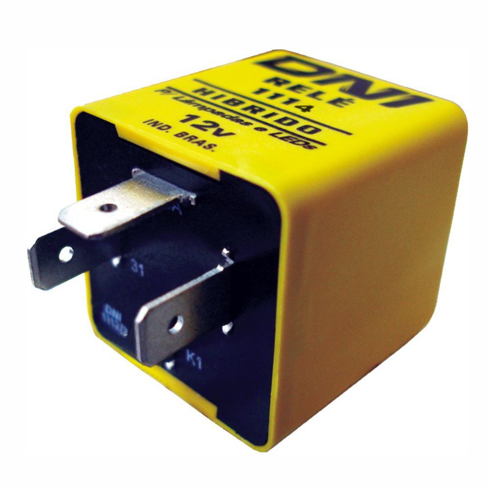 Relé De Pisca Hibrido 12v - 120w - Dni 1114 para instalação de lâmpada led na lanterna de pisca