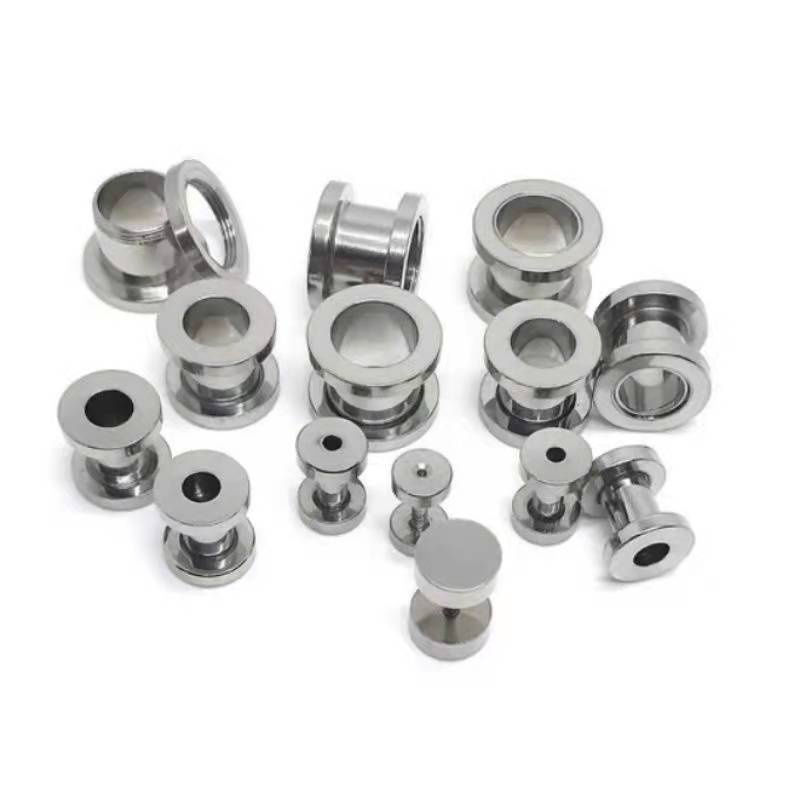 2 Brinco Alargador de orelha de aço inoxidável Túnel nº. 1 ao 16 em Oferta na Shopee