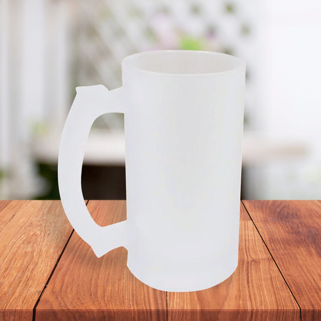 Caneca Chopp Vidro Jateada 475ml - Para Sublimação 3 Unidades | Shopee ...