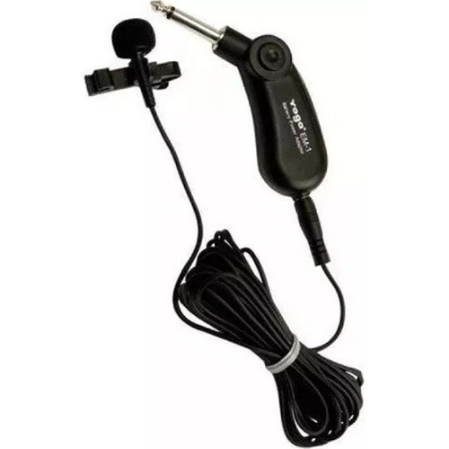 Microfone Lapela Eletreto Ominidirecional Fio Em1 Yoga Csr