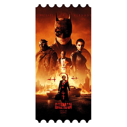 Ingresso Colecionável Batman Cinemark Ticket Card Cartonado The Batman Artigo Colecionável de Cinema
