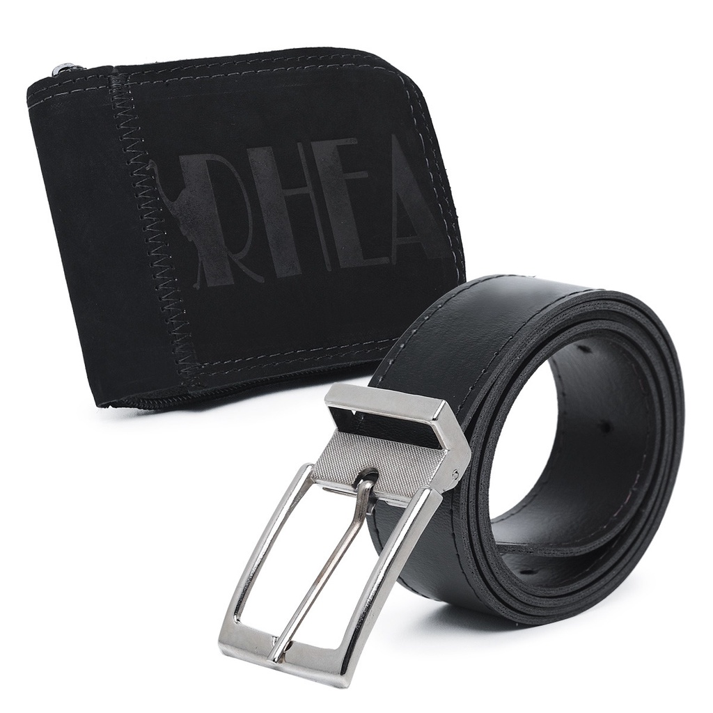 kit masculino carteira rhea + cinto largo em Oferta na Shopee