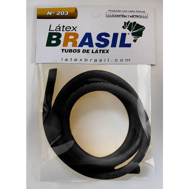 Tubo De Latex Nº 203, Cor Preto, 1 Metro, Garrote, Tripa De Mico, Torniquete