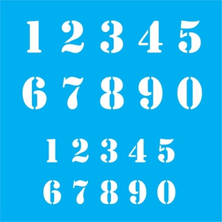 Stencil Números para pintura - Tamanho 15x14 cm - 1 Unidade em Oferta na Shopee