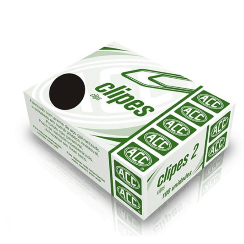 Clips nº 2 em Aço Galvanizado 100 Unidades - ACC