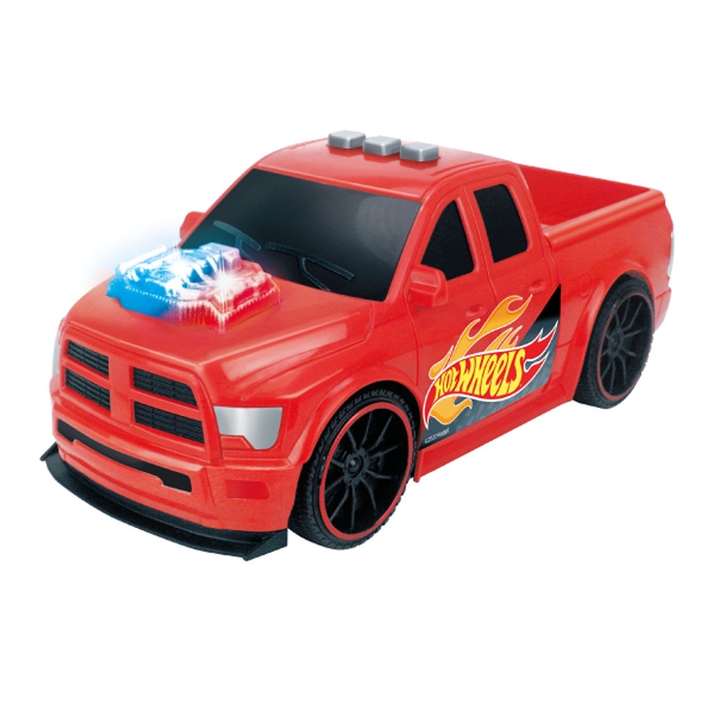 Hot Wheels Carro Pick Up Truck Vermelho Com Luz e Som Multikids - BR1820 - Mom & Baby