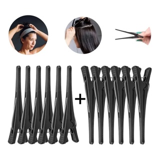 Kit Presilhas Jacaré Prendedor Cabelo Bico De Pato C/ 12 Und