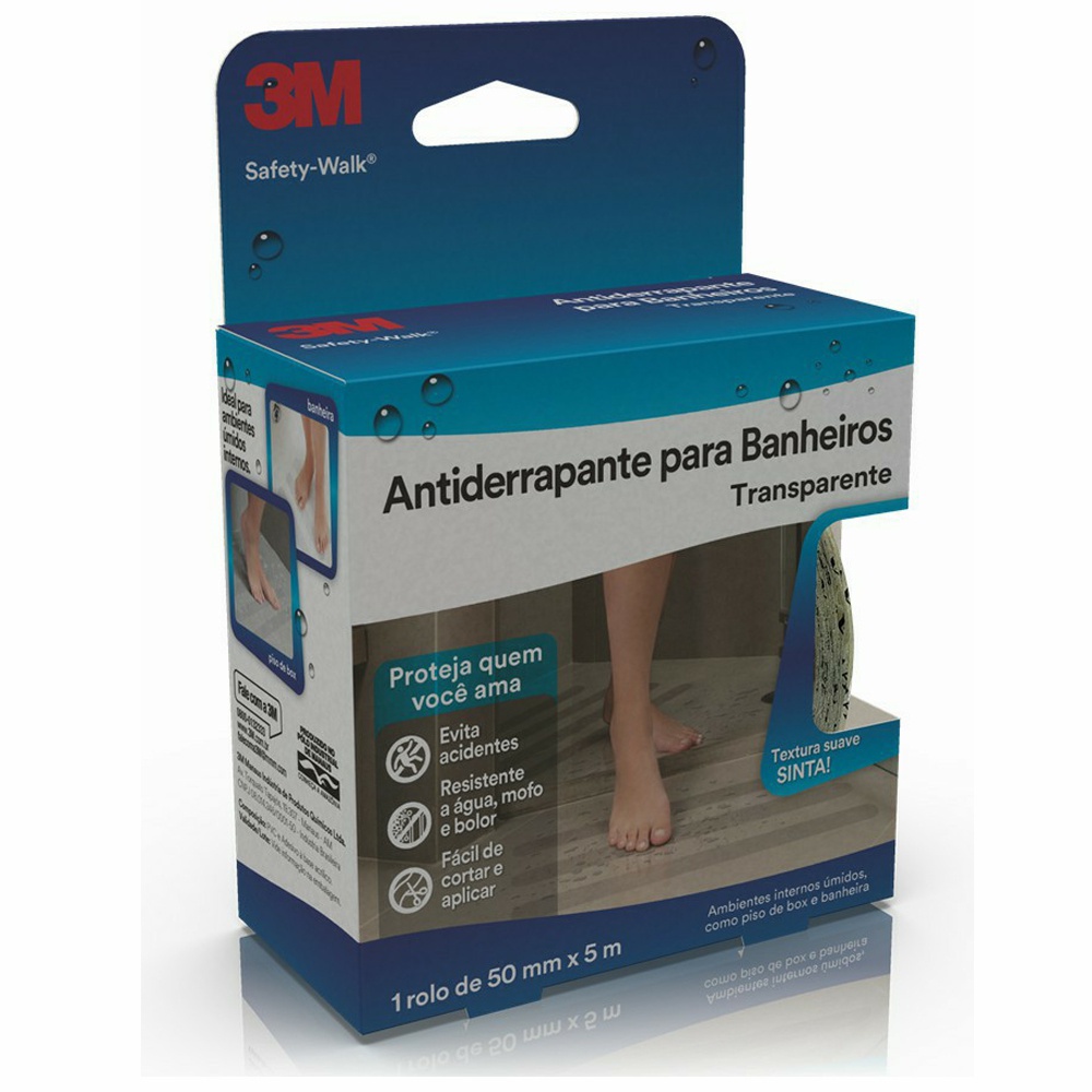 Fita Antiderrapante Para Banheiros Safety Walk 50mmx5m 3M - Home & Living