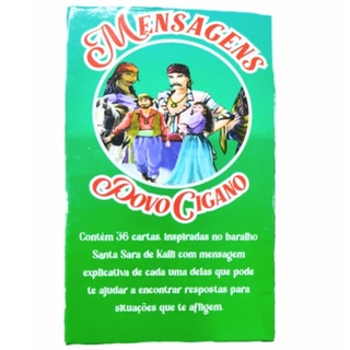 Baralho Mensagens Povo Cigano 36 Cartas Explicativas