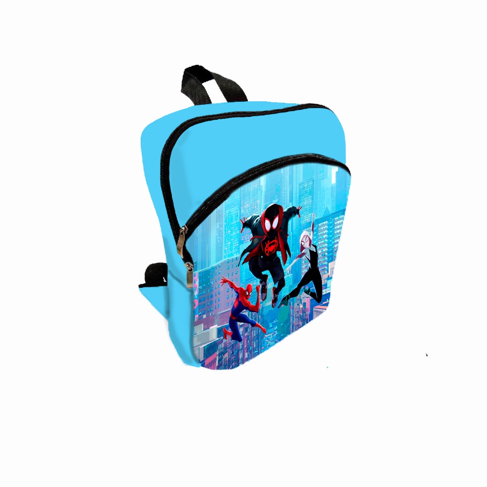 Mochila Homem-Aranha Aranhaverso  Spider-man Spider verse Miles Morales + brinde