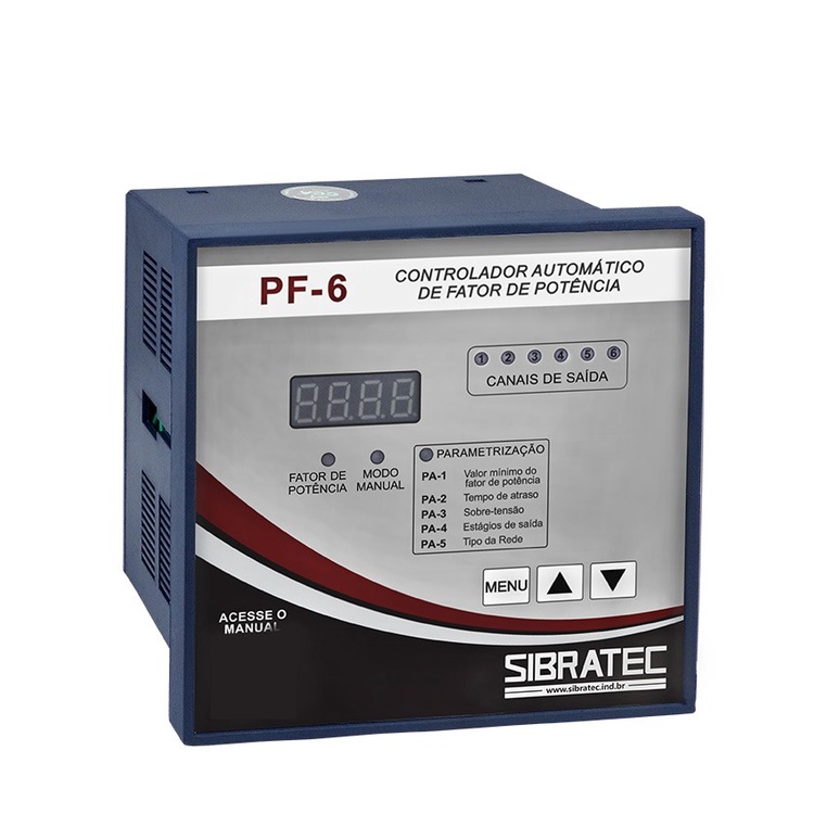 Controlador De Fator De Potência 6 Ligações Trifasico Controlador Fator de Potencia