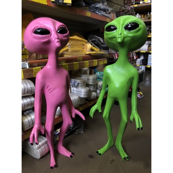 Boneco Alienígena ET Extraterrestre Verde Decoração